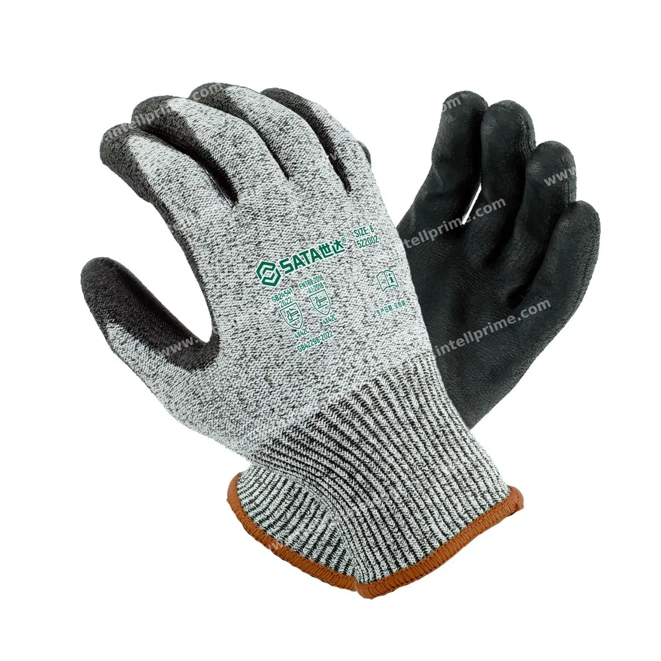 PU Cut Resistant Gloves Grade C-8